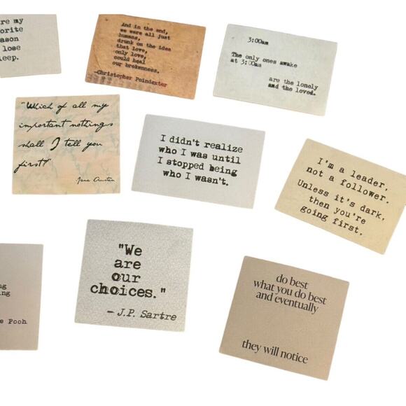 Inspirational Quotes Stickers Lot Of 30 Journaling Cup Laptop Locker Happiness - Picture 3 of 10